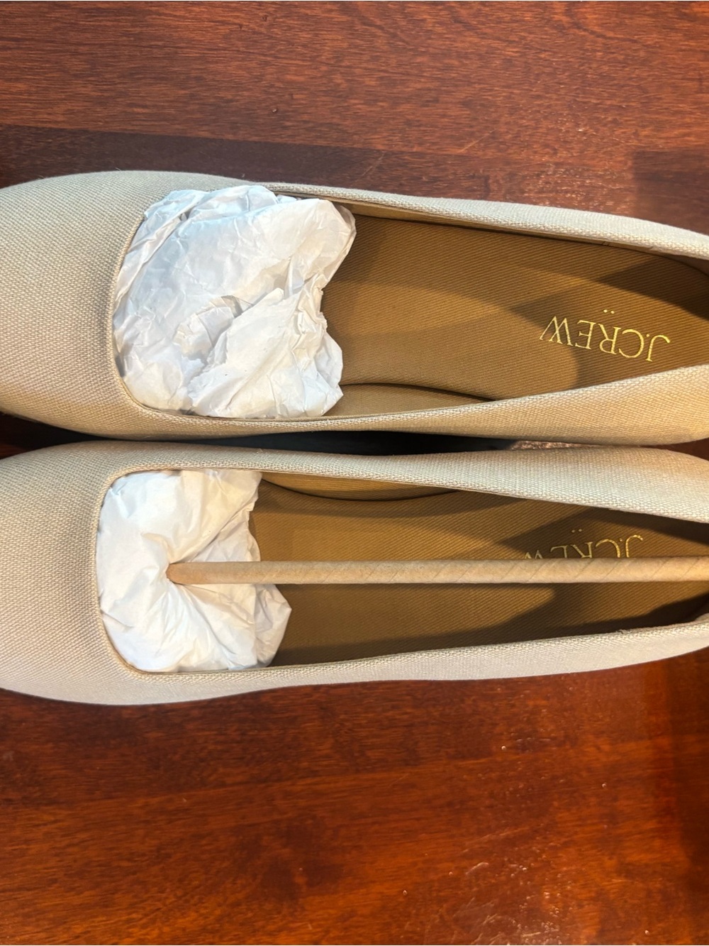 J. Crew Women’s Canvas Wedge Espadrille in Flax Size 9 - Picture 8 of 10